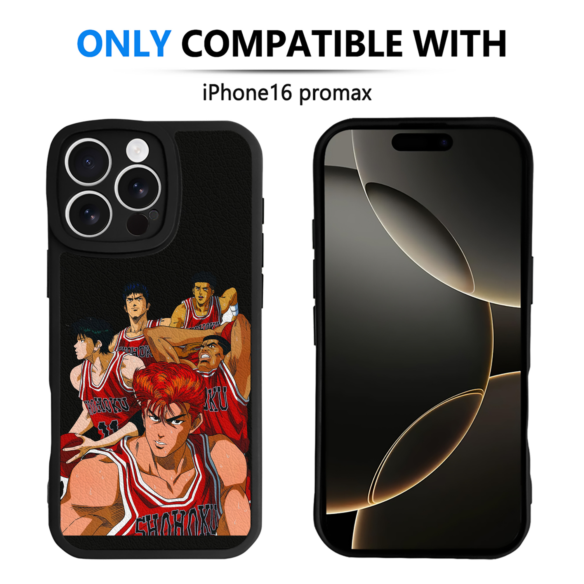 （画像用） SLAM DUNK／スラムダンク 【iPhone 16シリーズ対応】シリコンスマホケース（レザー調） 材質：シリコン